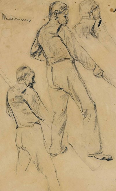 Study of a Man by Max Liebermann
